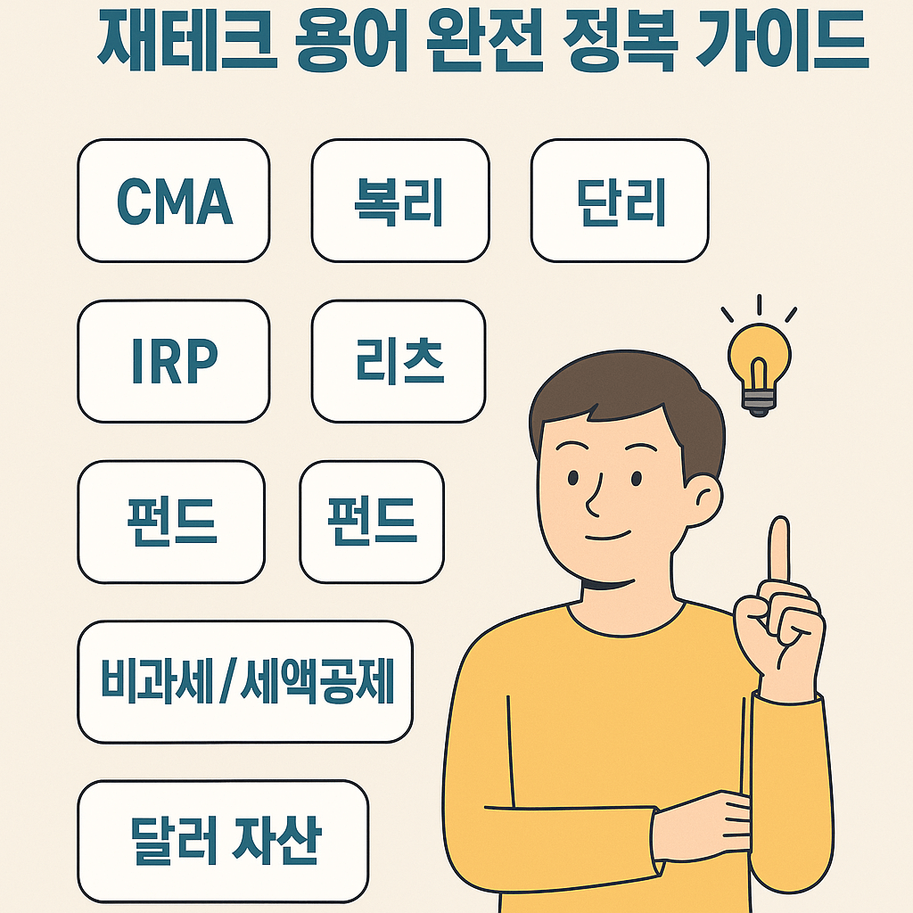 금융 문맹에서 탈출하는 가장 쉬운 방법: 재테크 용어 완전 정복 가이드