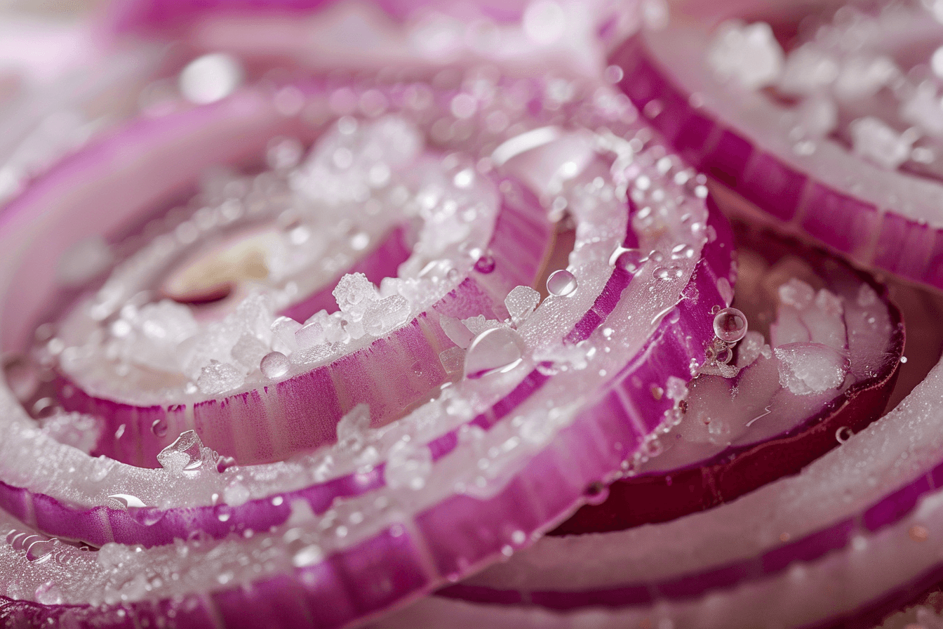 소금을-뿌려놓은-양파-이미지