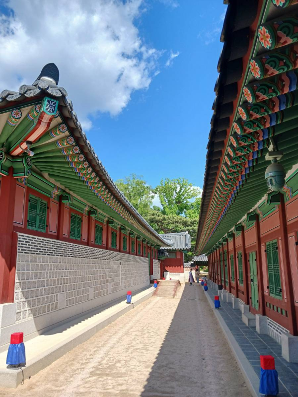 경복궁 전각 위 하늘