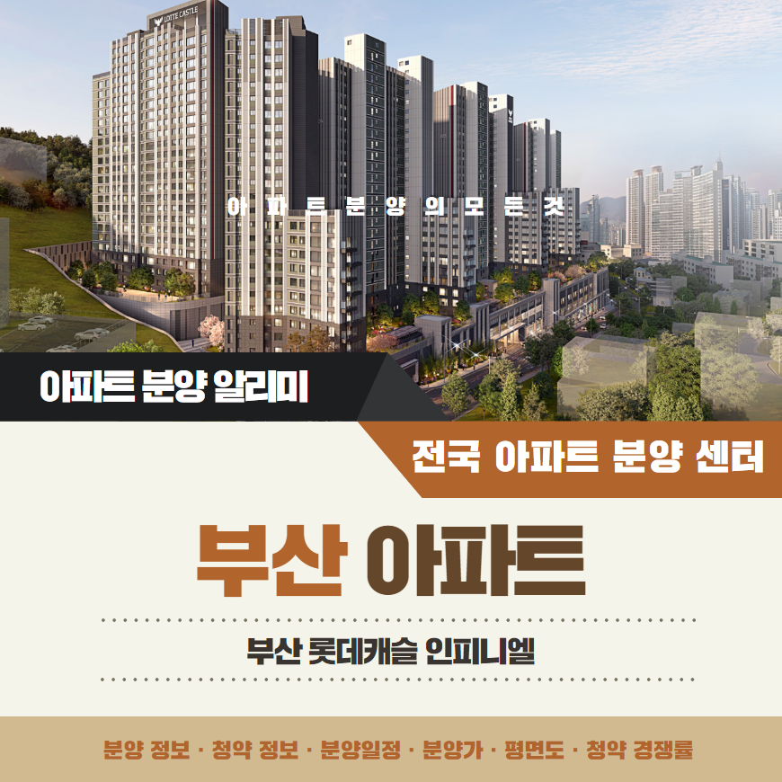 부산 문현 롯데캐슬 인피니엘 아파트 분양정보 알아보기