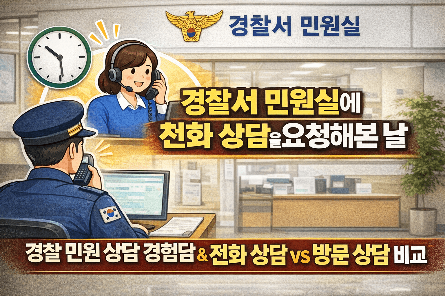 경찰서 민원실에 전화해 본 날, 상담 과정과 느낀 점