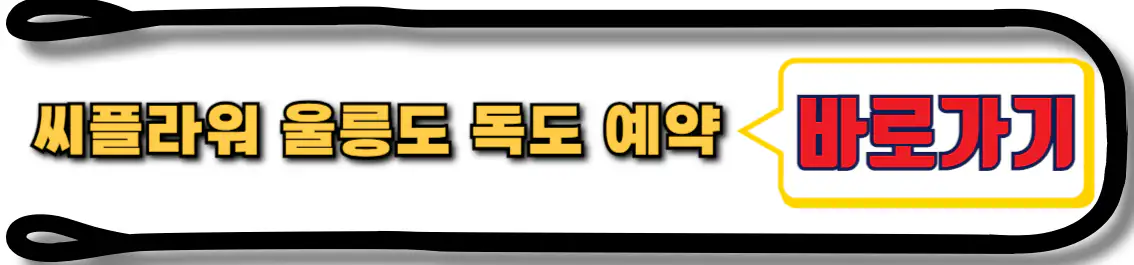 씨플라워 울릉도 독도 배편 예약