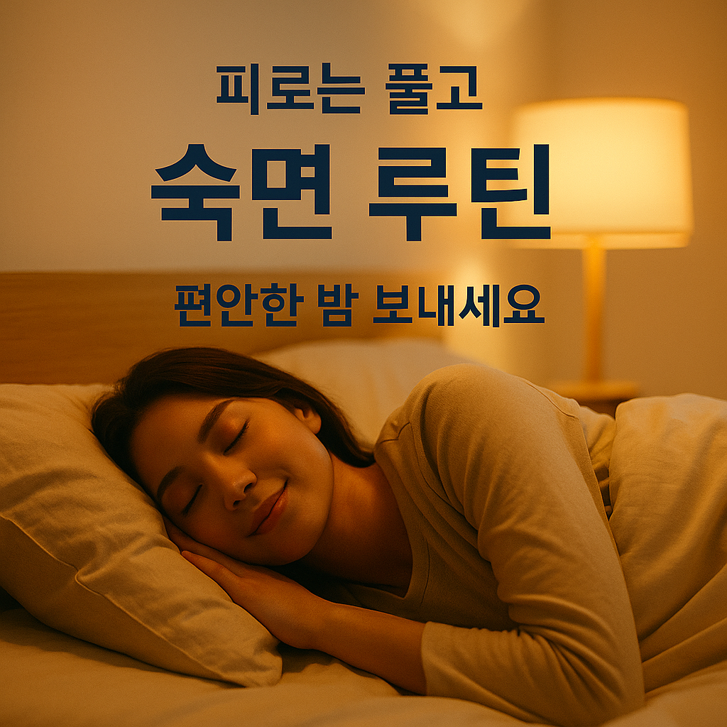 [5편] 숙면과 피로 회복을 위한 저녁 루틴