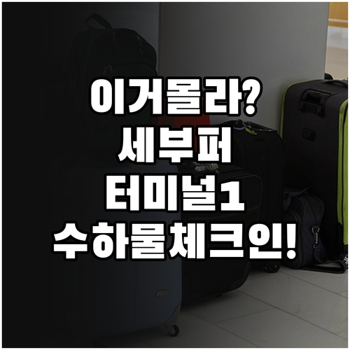 인천공항 세부퍼시픽 항공 터미널 1 ..