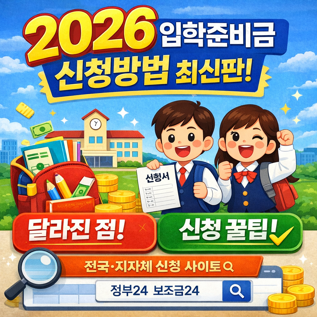 입학준비금 신청방법