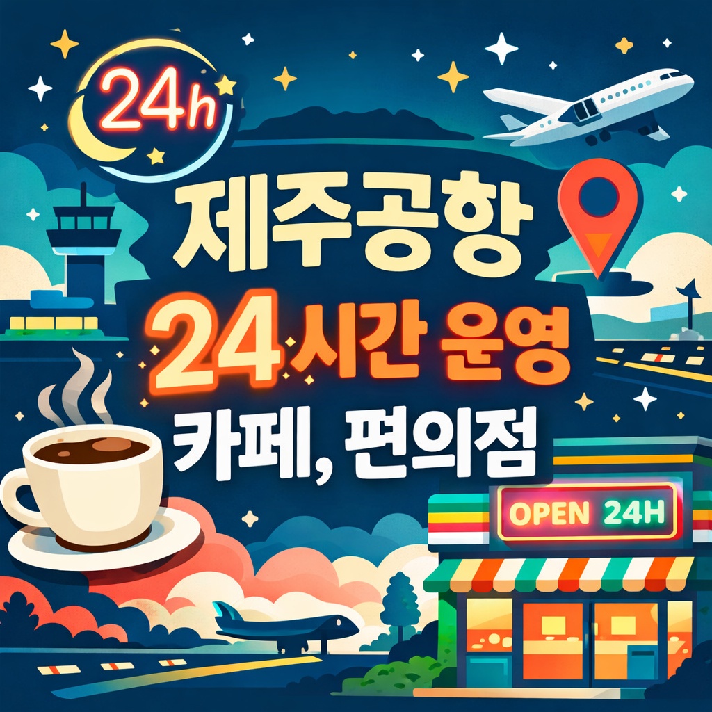제주공항 24시간 운영 카페&middot;편의점 완전 정리!