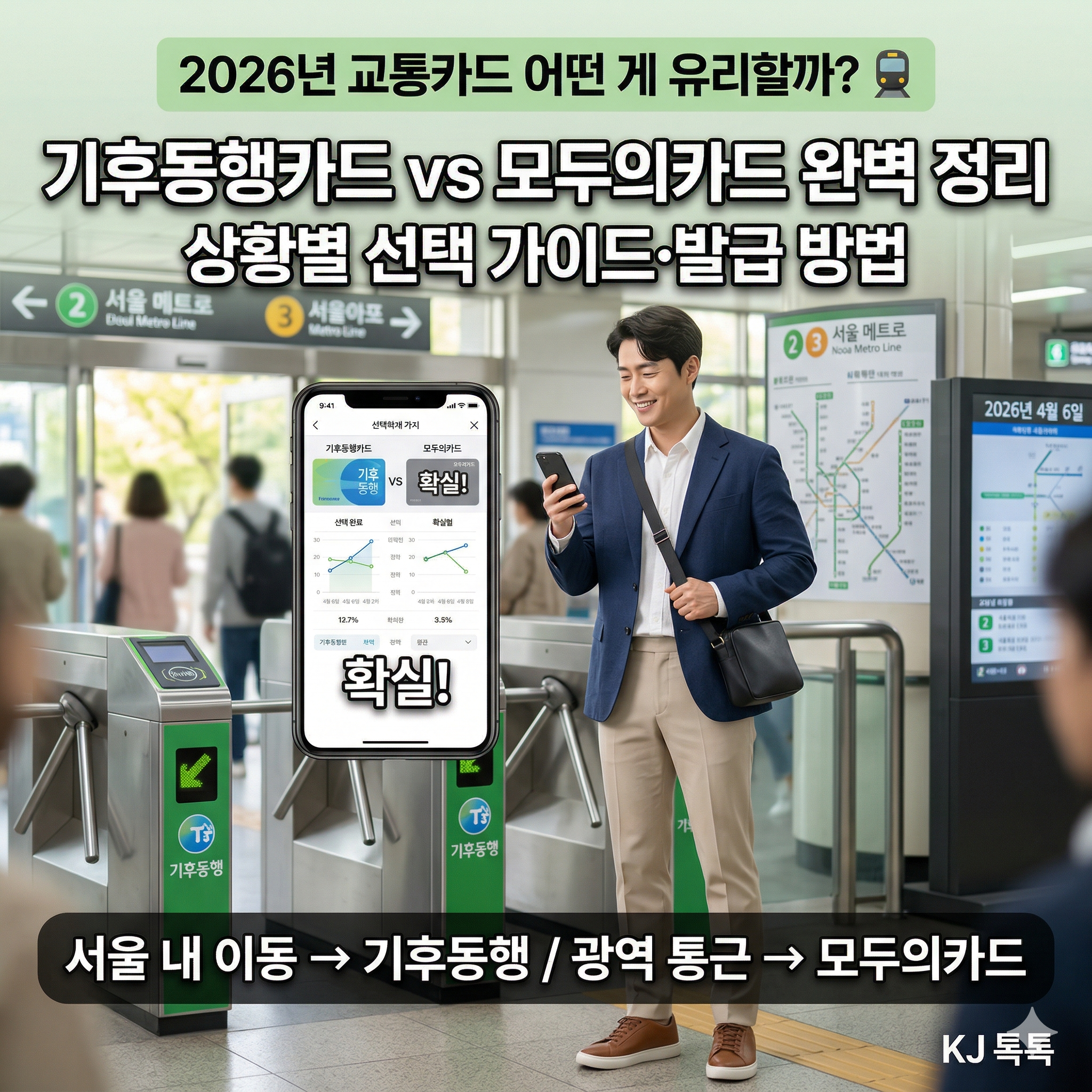 기후동행카드 vs 모두의카드 완벽 비교 — 2026년 내게 유리한 교통카드는?