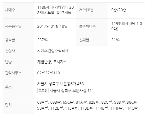 단지정보