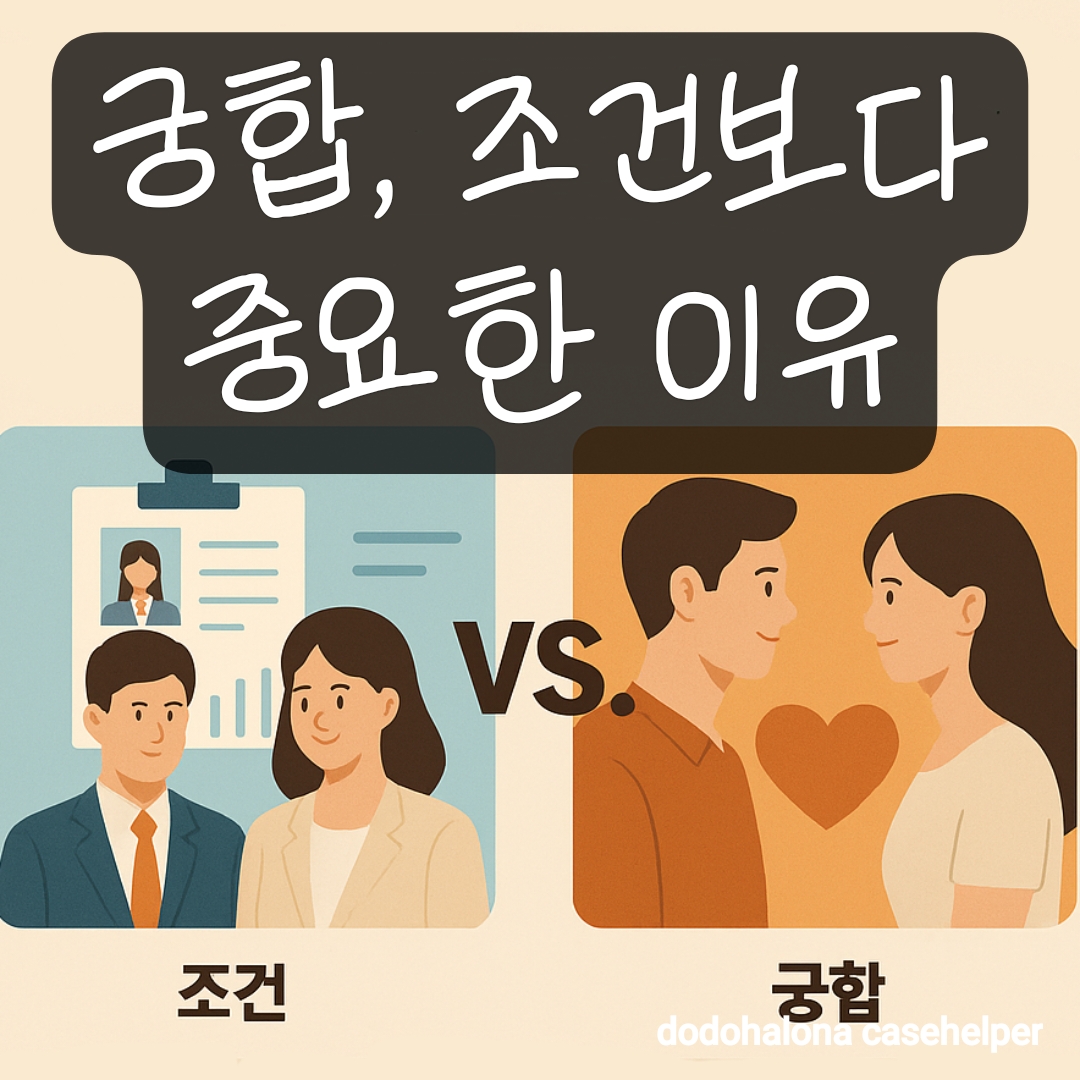 궁합 맞추기, 조건보다 중요한 이유