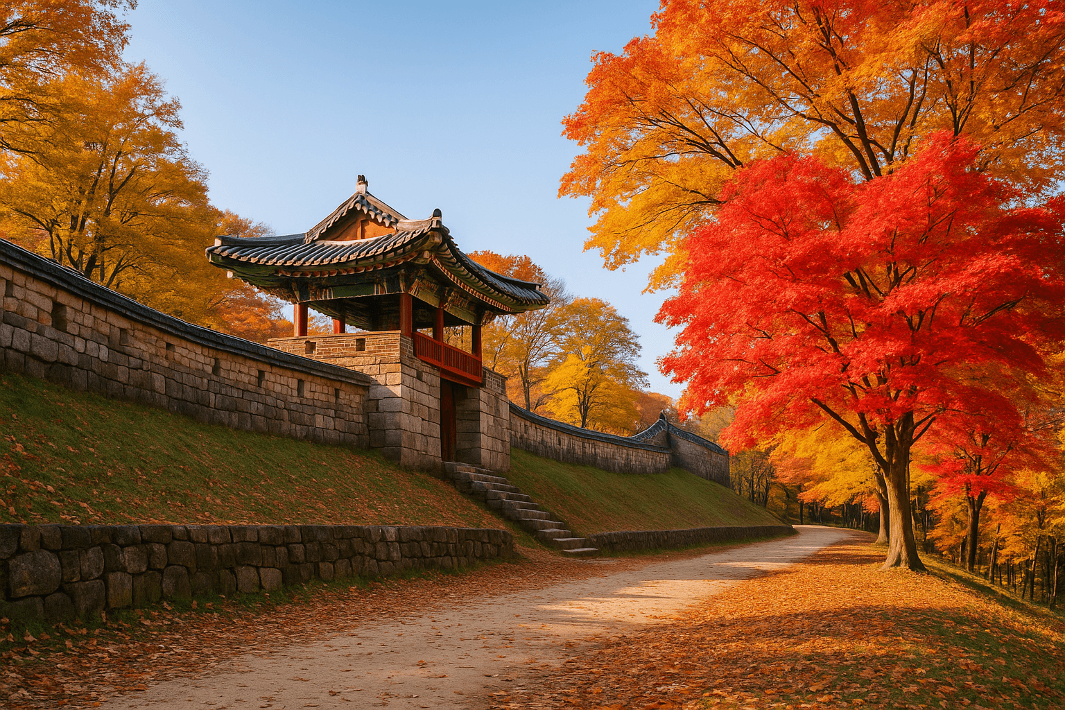 9월 충남 공주 공산성에서 즐기는 가을 단풍과 역사 여행