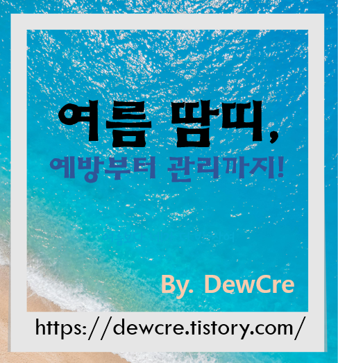 여름철 땀띠, 이렇게 예방하고 말끔하게 관리하세요