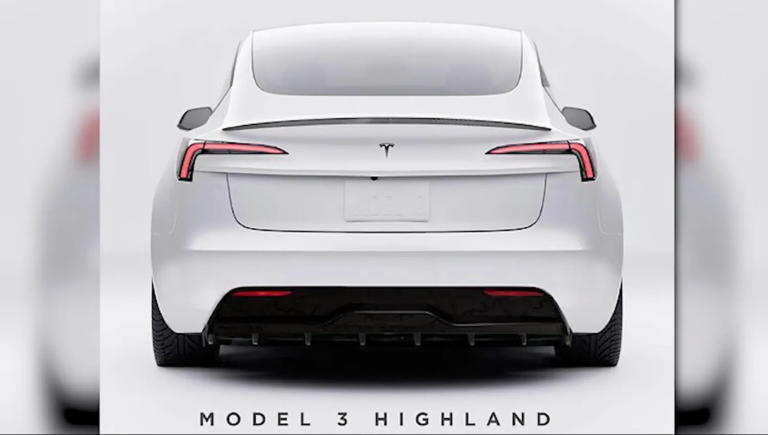 테슬라 모델3 하이랜드 후면