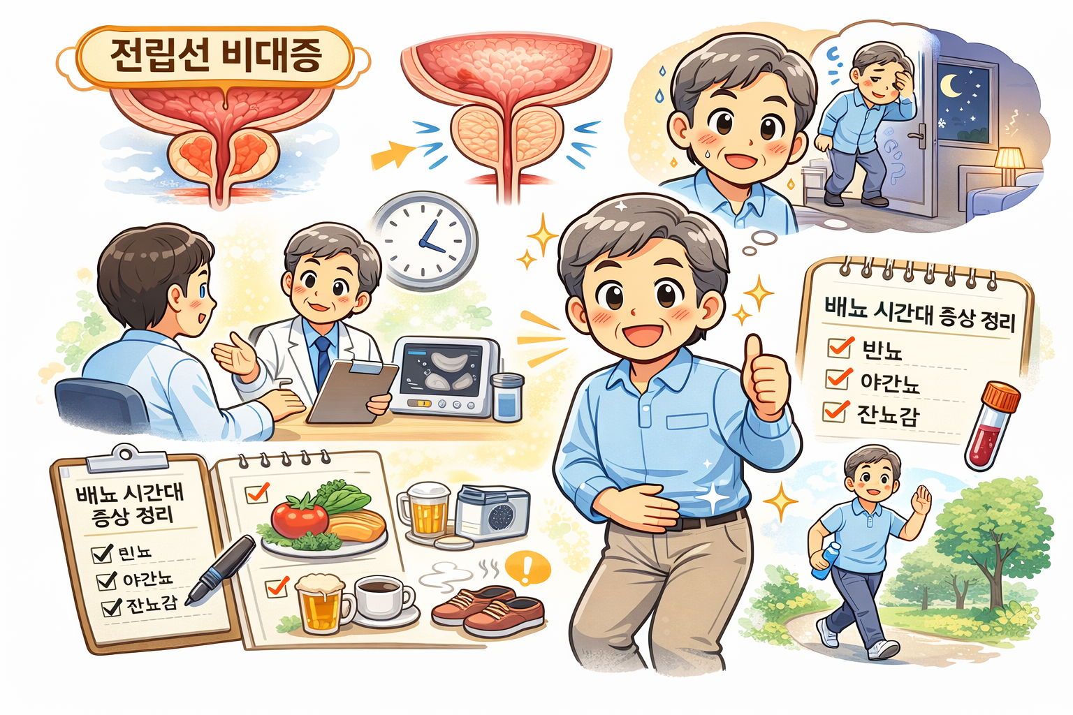 60대 남성의 대표 질환 ‘전립선 비대증’ 완화 루틴과 병원 상담 팁