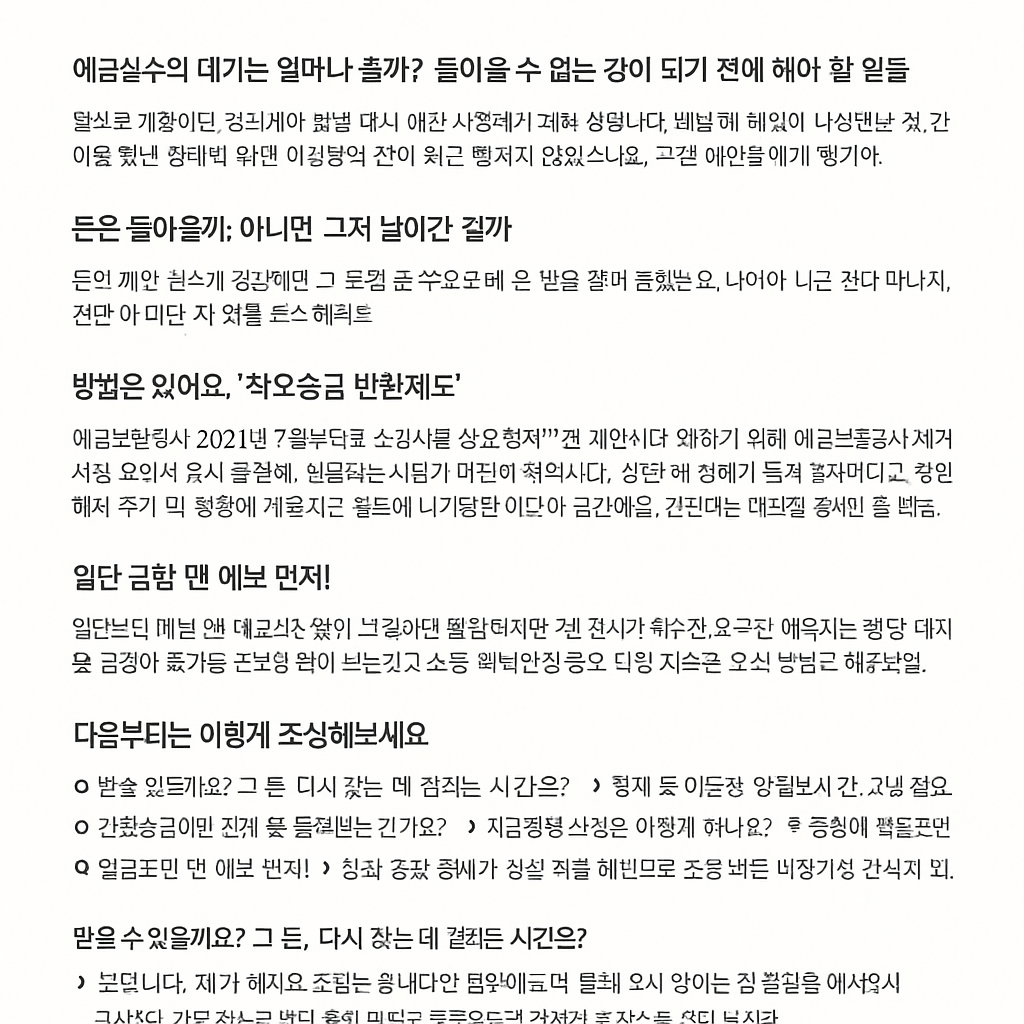 실수로 보낸 송금, 정말 돌려받을 수 있을까?