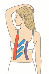 척추기립근 보조 테이핑법