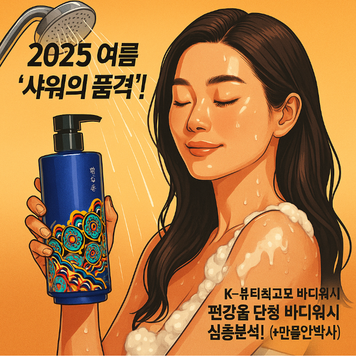 🚿 2025 여름 '샤워의 품격'! K-뷰티 최고의 바디워시, 편강율 단청 바디워시 심층분석! (+만물안박사)