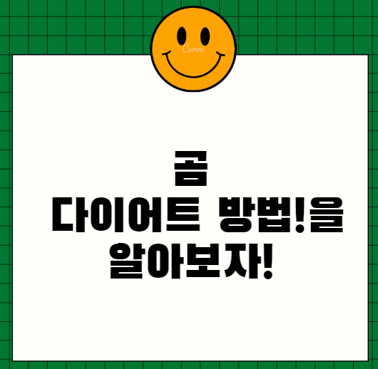 곰 처럼먹기 다이어트