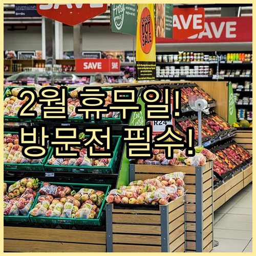 대전 월평동 트레이더스 2월 일요일 ..