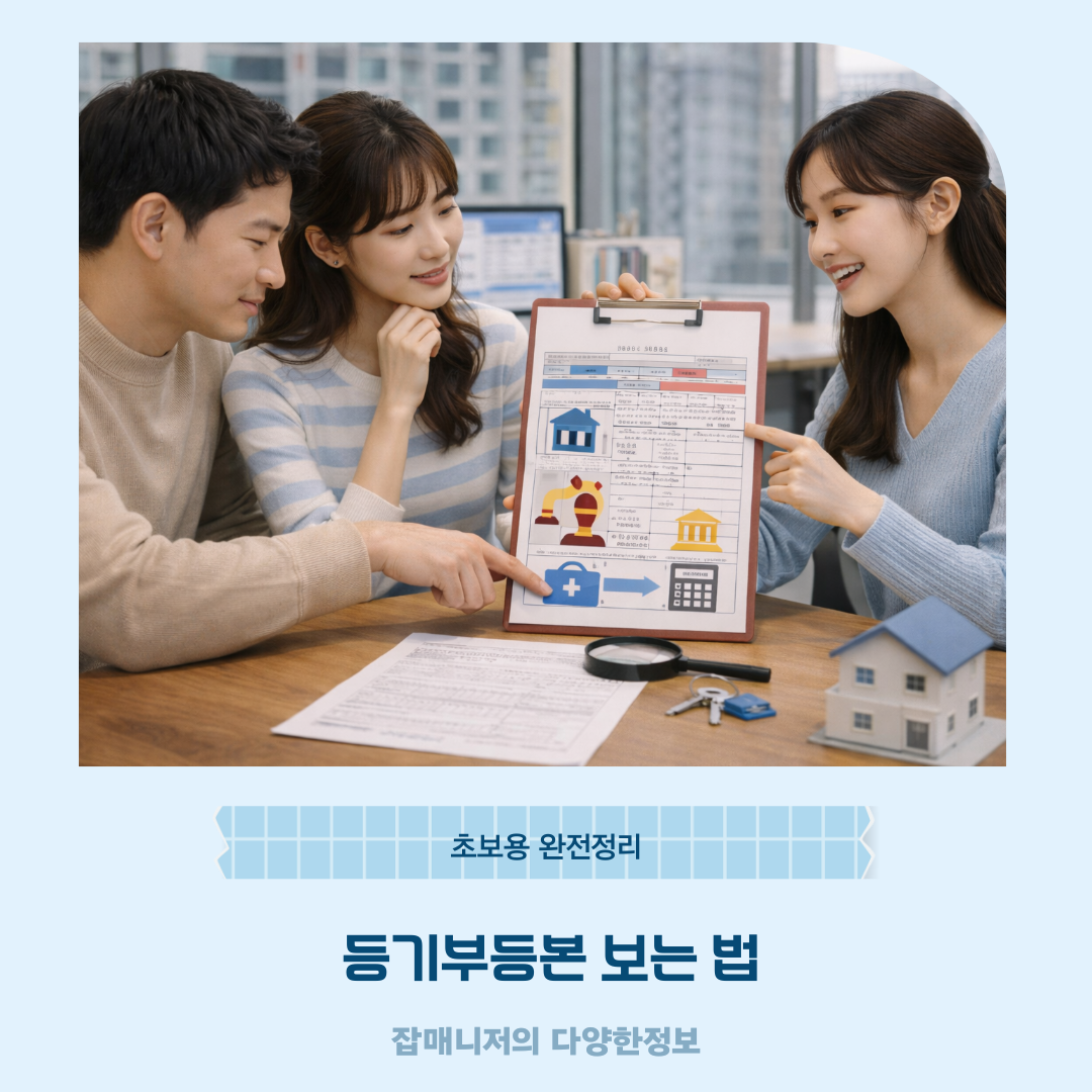 등기부등본 보는 법 초보용 완전정리