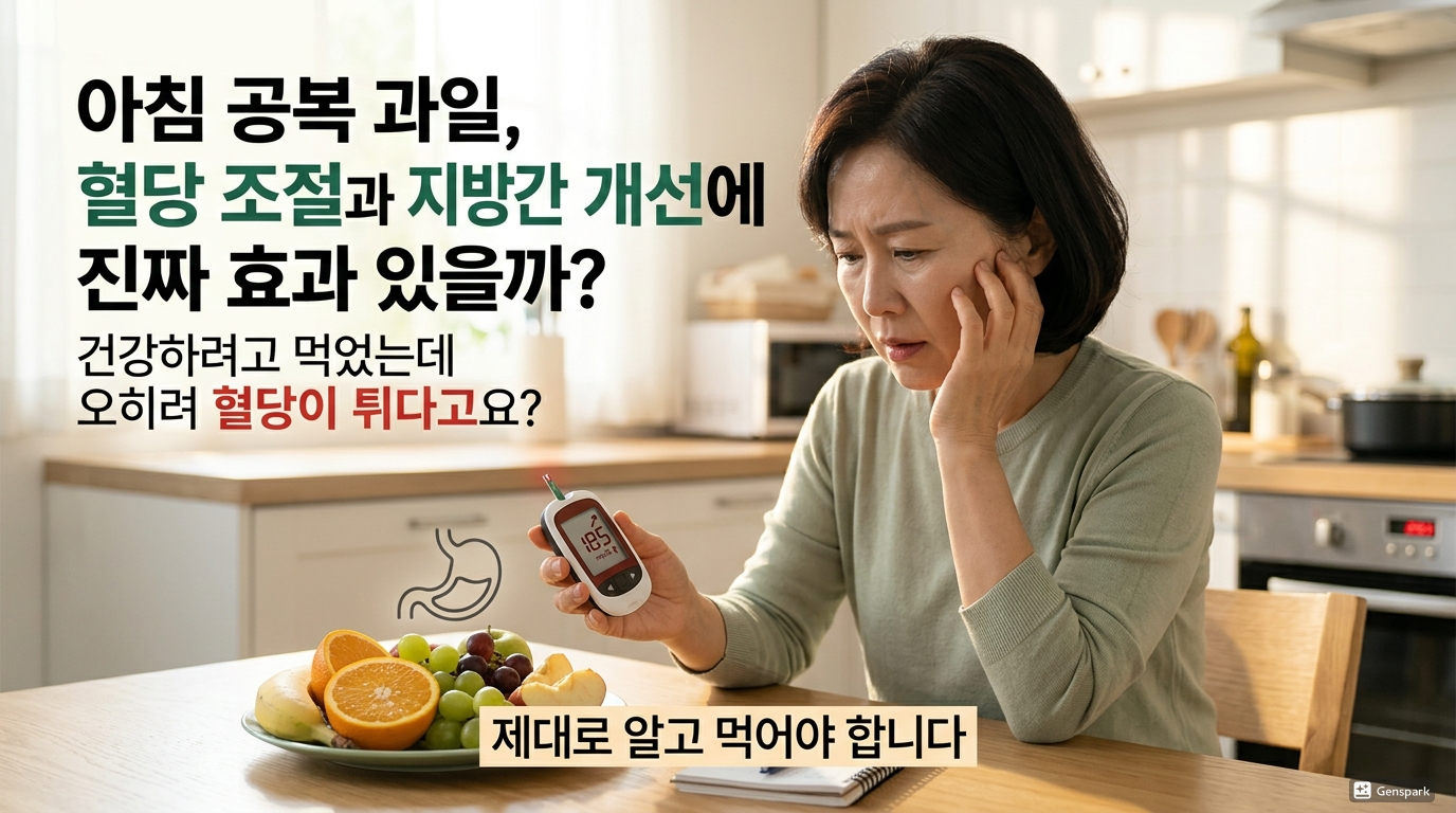 아침 공복 과일, 혈당 조절과 지방간 개선에 진짜 효과 있을까?