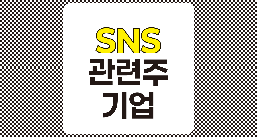SNS 관련주 TOP 8 및 개요