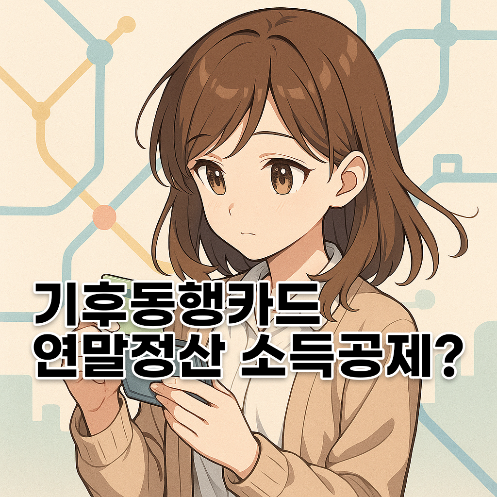 기후동행카드 충전금액, 연말정산에서 어떻게 처리될까?