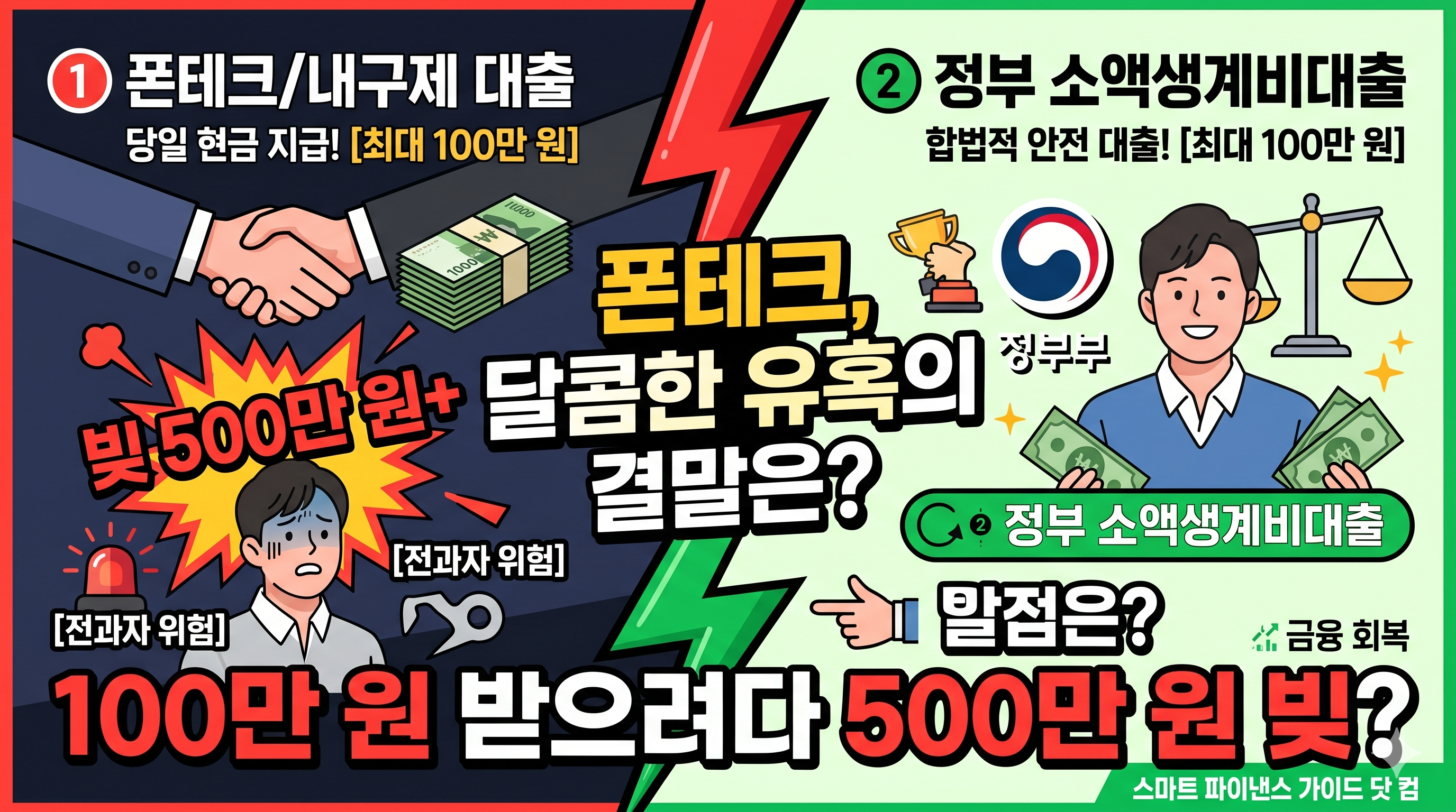 휴대폰 내구제 대출 및 폰테크의 위험성과 수익 구조를 분석하고, 실생활 경험담과 함께 전기통신사업법 위반 처벌 수위 및 소액생계비대출 대안을 설명