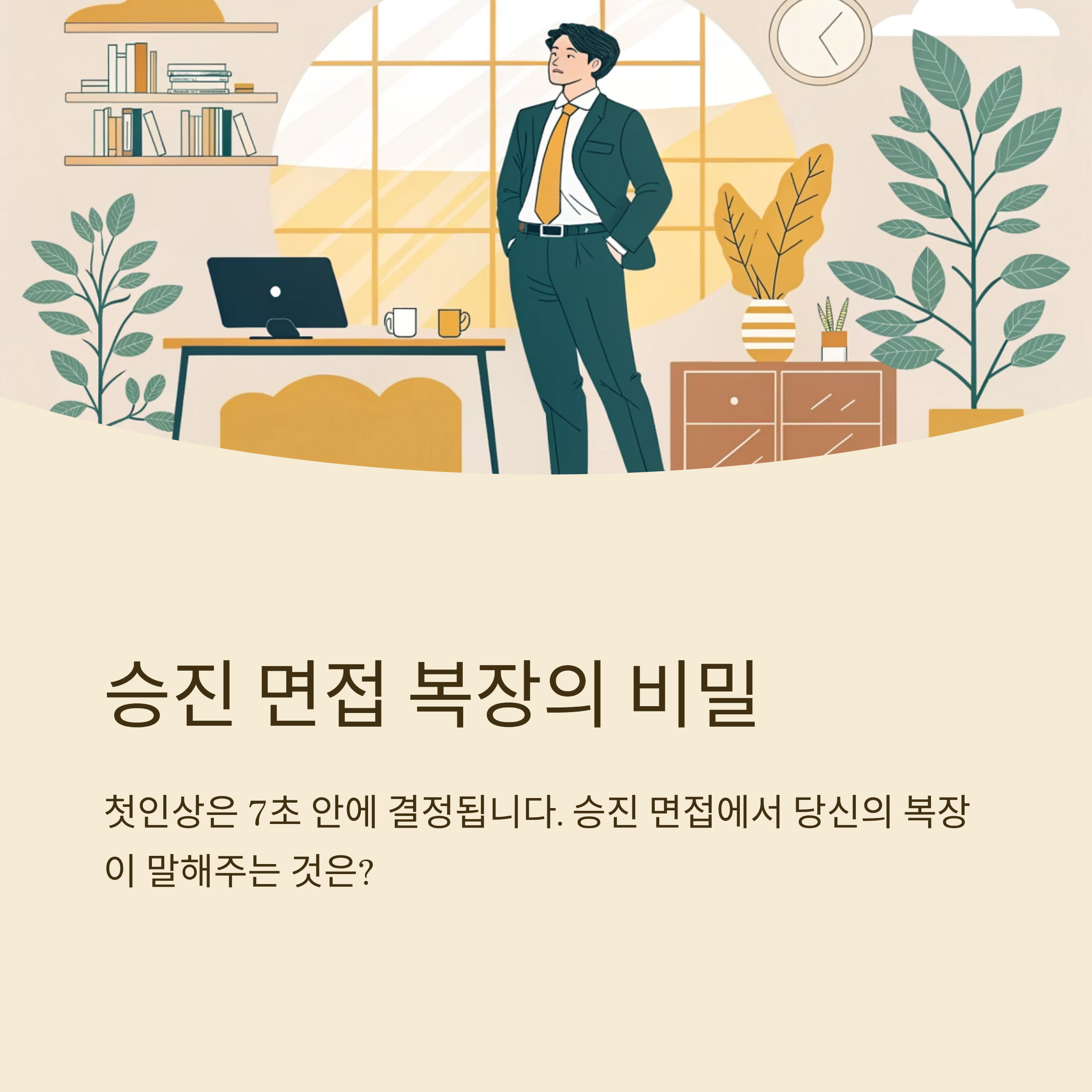 승진 면접 복장 깔끔하게 준비