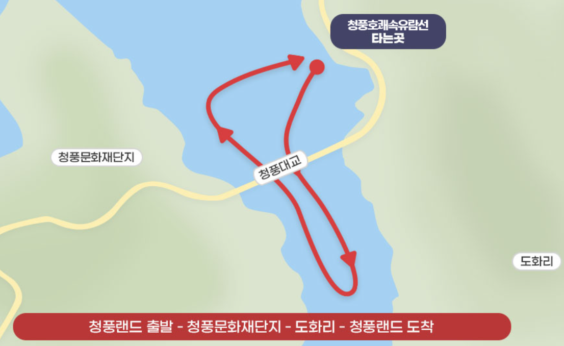 청풍호 유람선