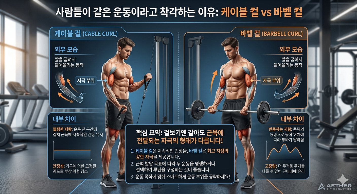 사람들이 같은 운동이라고 착각하는 이유