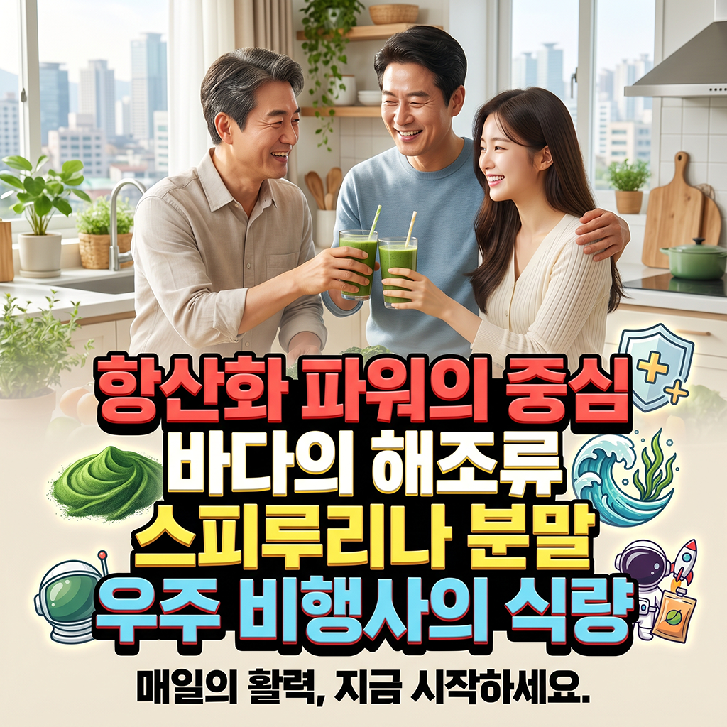 스피루리나 분말, 우주인 식량으로 불리는 해조류의 항산화 파워