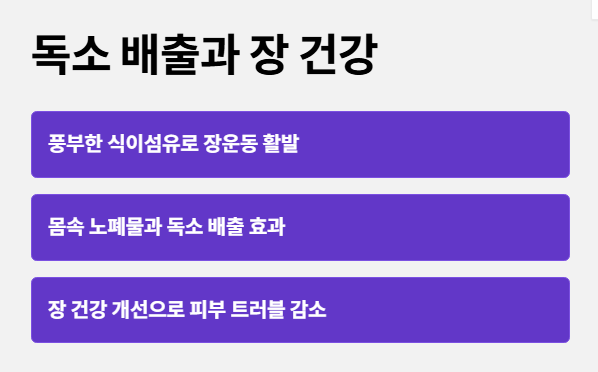 양배추즙 효능 : 독소 배출과 장 건강