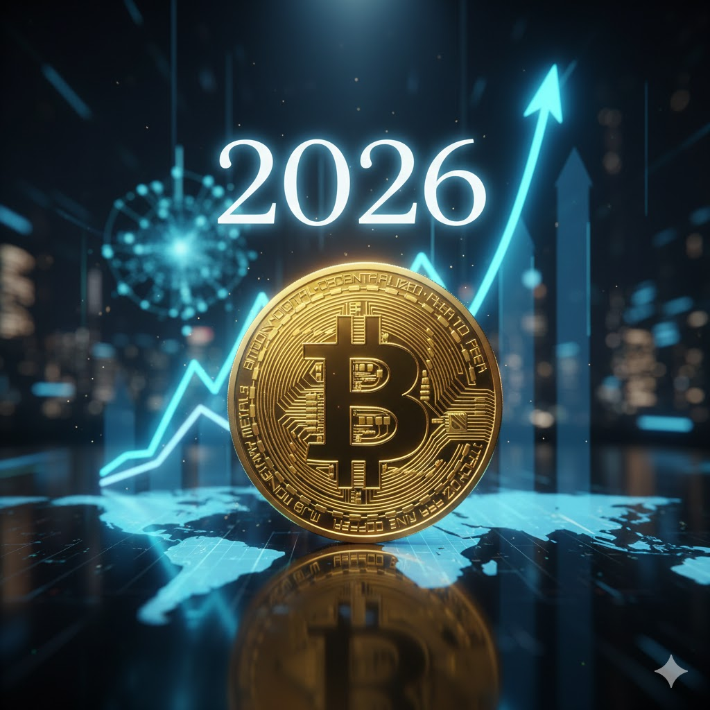 2026년 비트코인 가격 상승 전망 및 금융 차트 분석 이미지