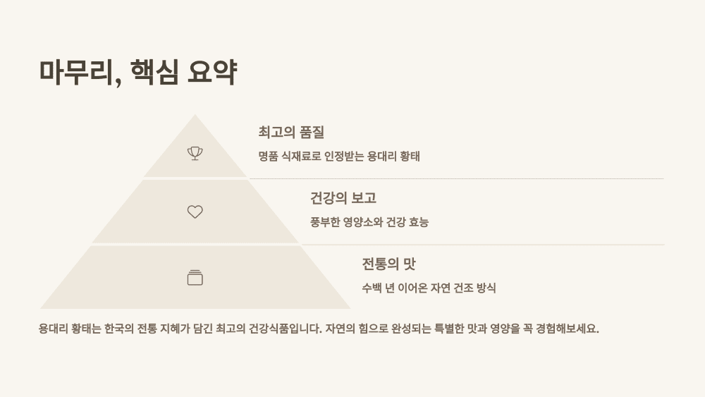 마무리, 핵심 요약