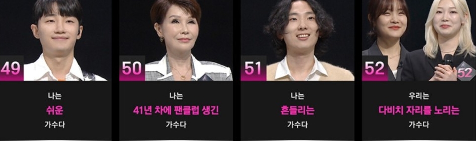 싱어게인3 출연자 참가자