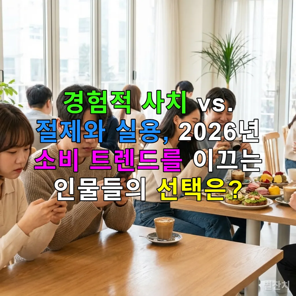 경험적 사치와 절제된 실용 소비를 동시에 보여주는 한국 젊은이들의 모습