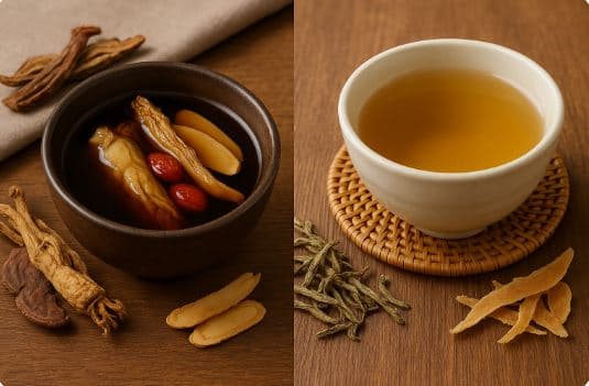 한방과 전통차의 차이점과 조화