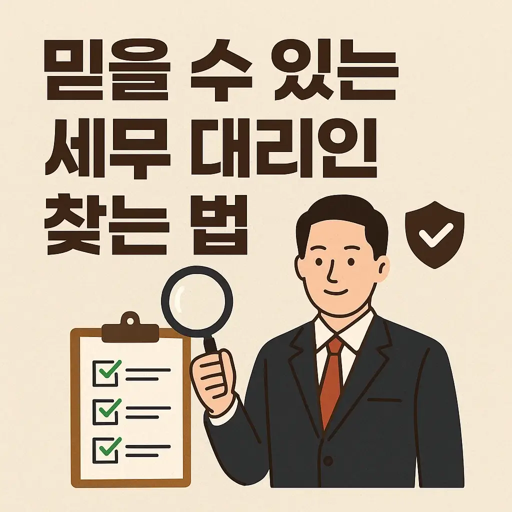 믿을 수 있는 세무 대리인 찾는 법, 이렇게 하면 됩니다