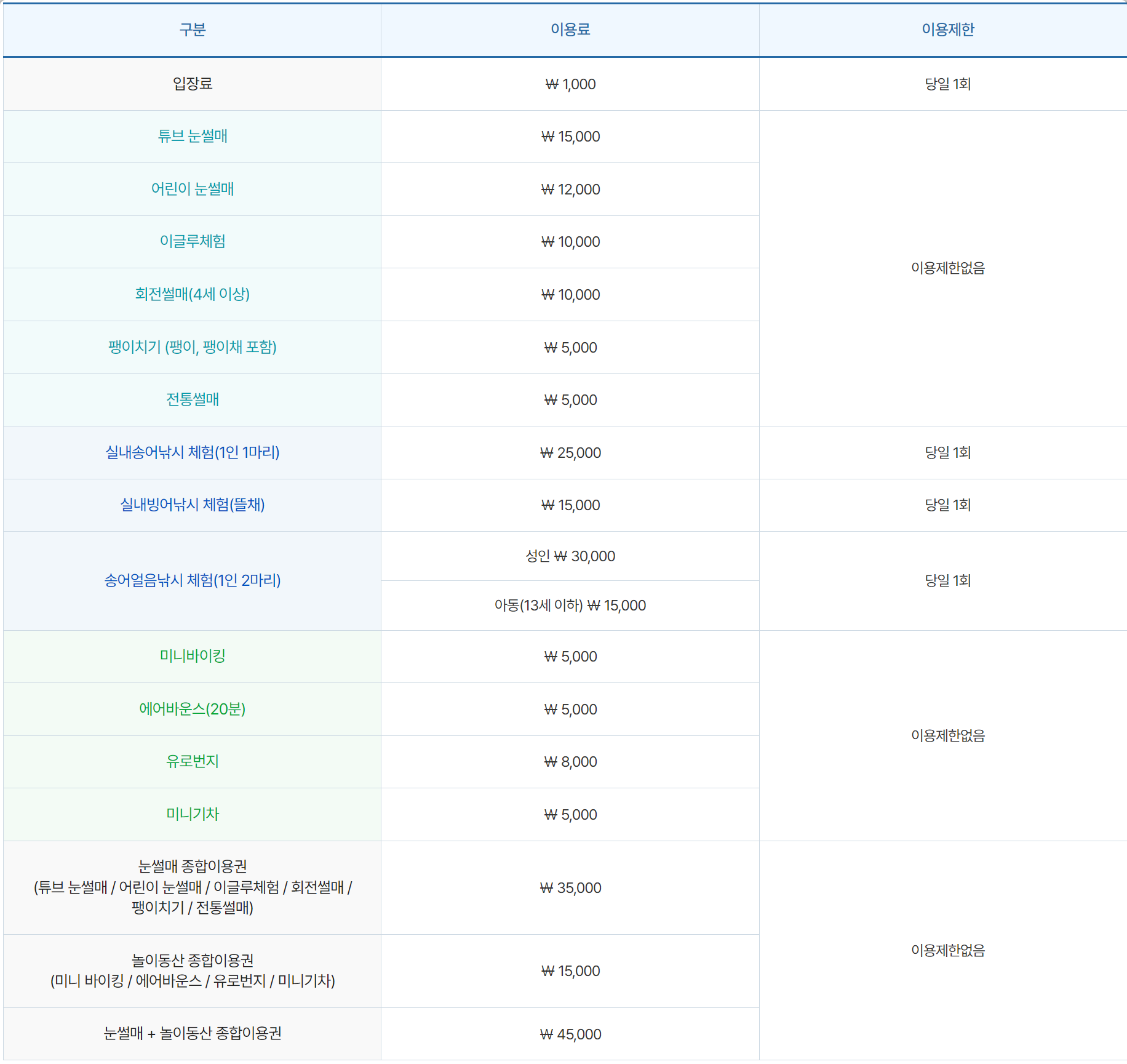 포천 백운계곡 동장군축제