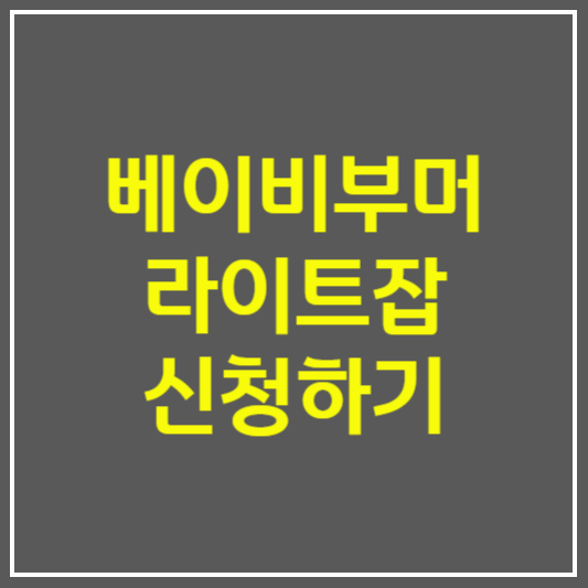 베이비부머 라이트잡