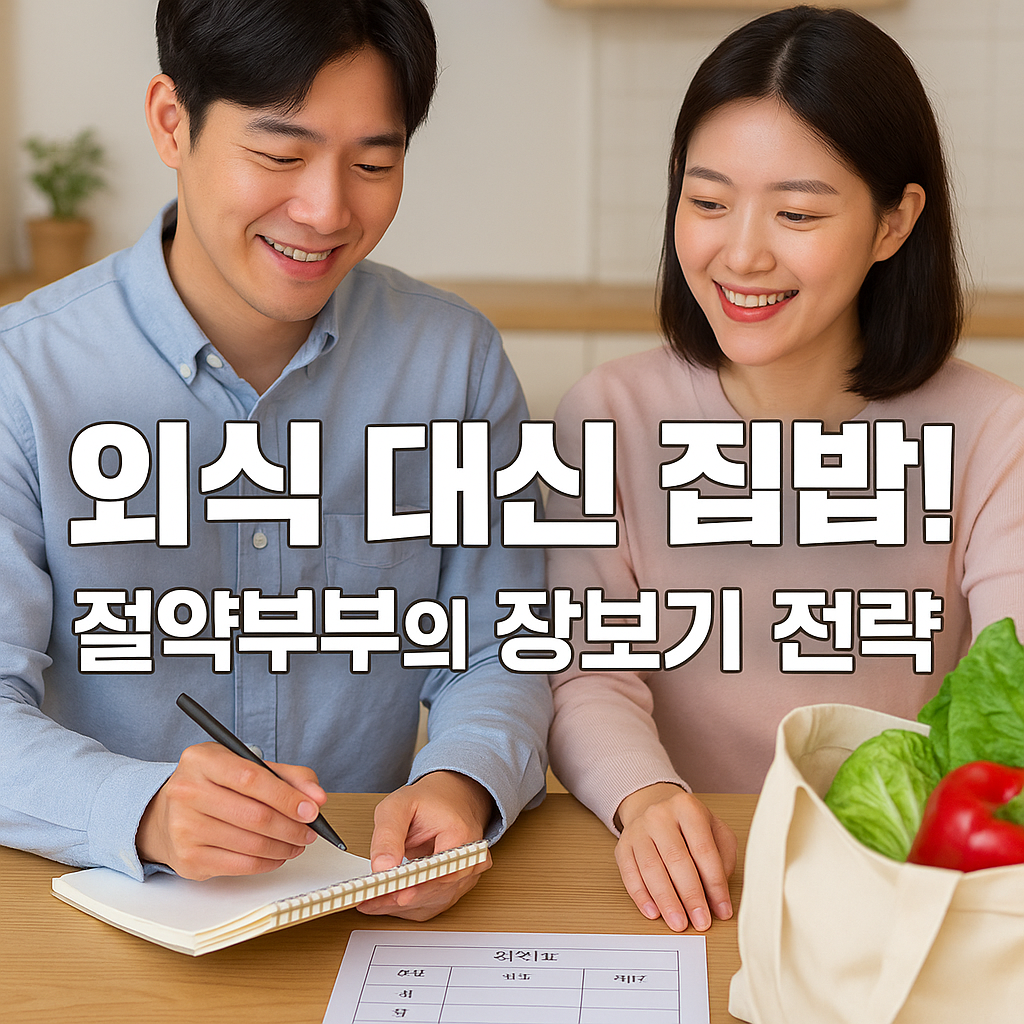 외식 대신 집밥! 절약부부의 주간 장보기 전략
