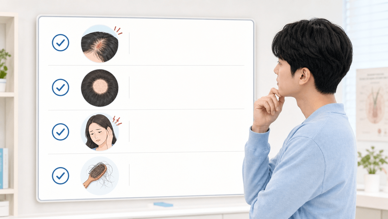 탈모 위험 신호와 피부과 상담 기준 체크리스트