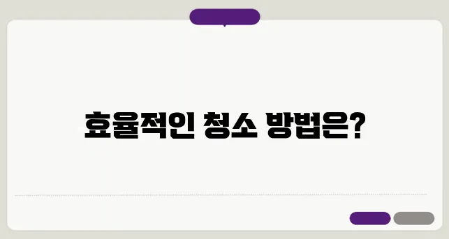 봄맞이 대청소 꿀팁, 빠르고 깨끗하게 청소하는 법