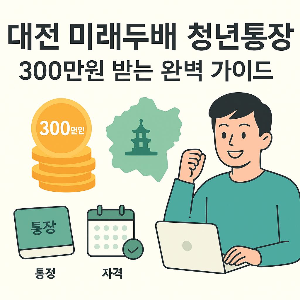 대전 미래두배 청년통장 300만원 받는 완벽 가이드