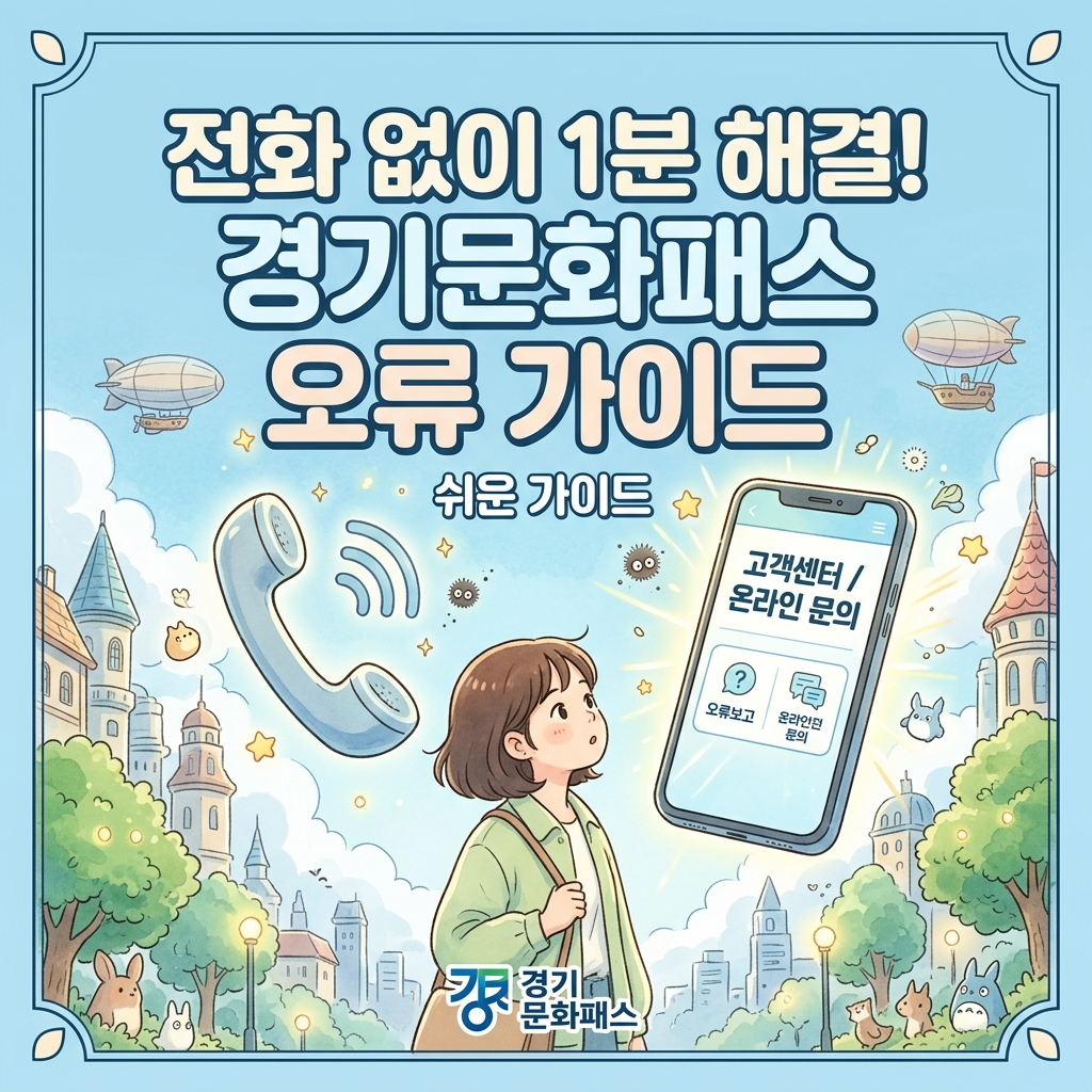 경기컬쳐패스 고객센터 문의처 및 대표적인 앱 오류 상황 요약