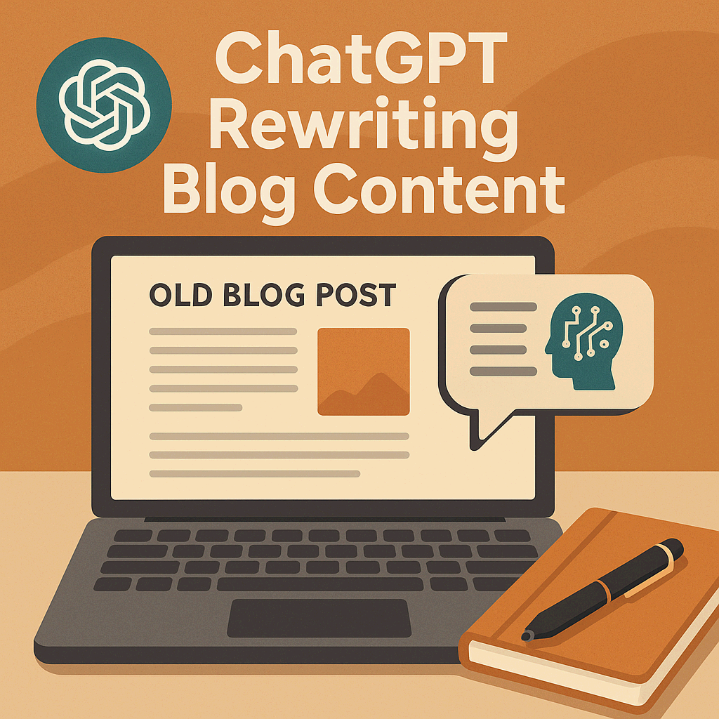 ✍️ ChatGPT로 블로그 콘텐츠 리라이트 자동화 시스템 만들기
(낡은 글을 새 글처럼 바꿔주는 AI 활용법)