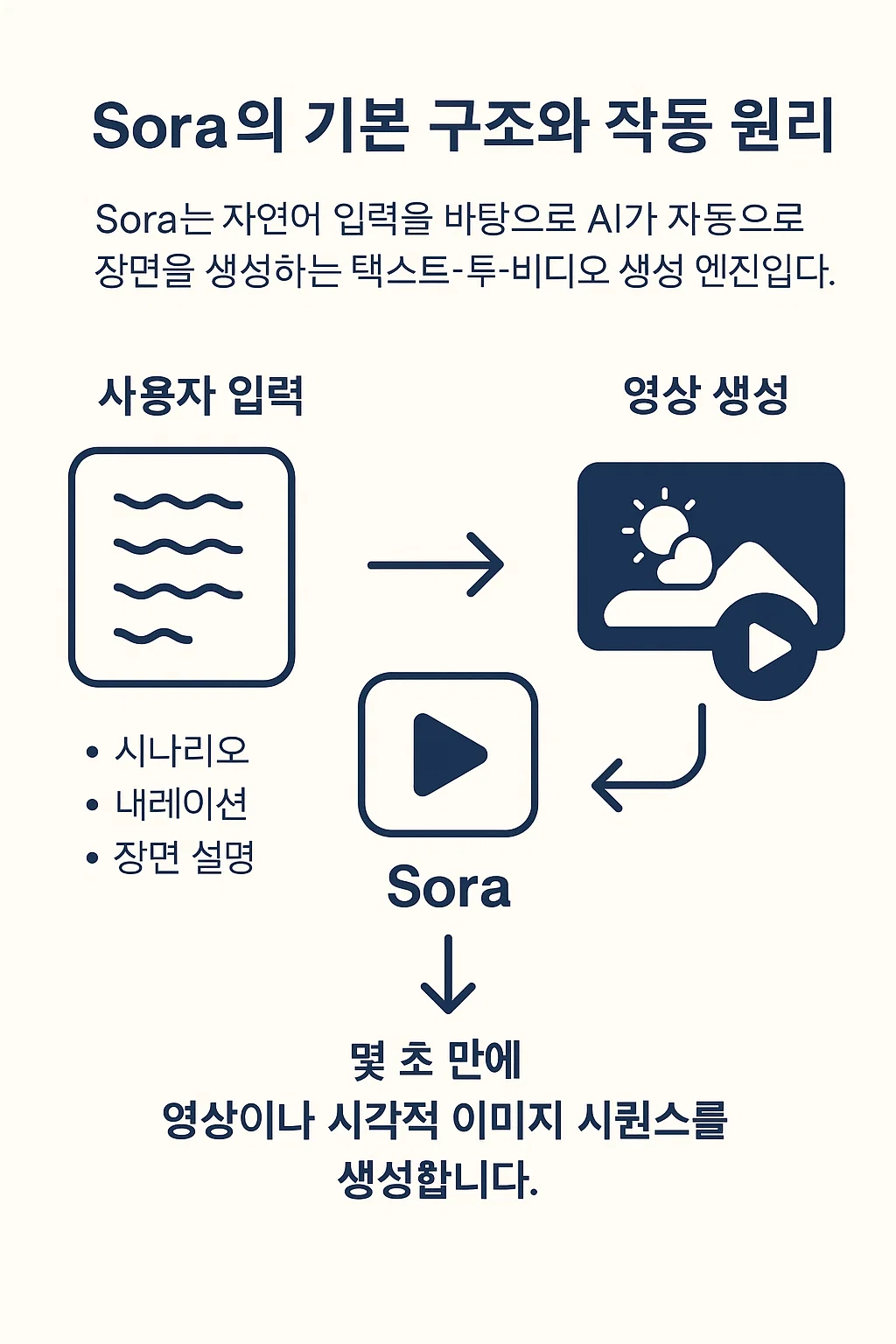 Sora의 기본 구조와 작동 원리