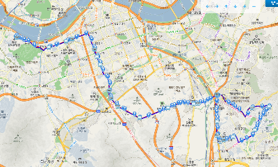 452번 버스 노선도