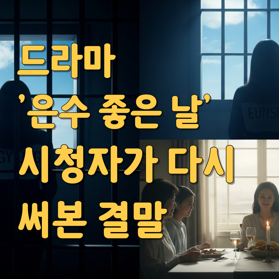 시청자가 다시 써본_은수 좋은 날 결말_썸네일