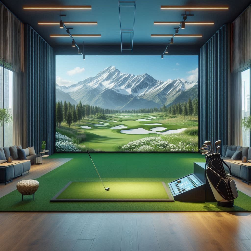 스크린골프장 배경